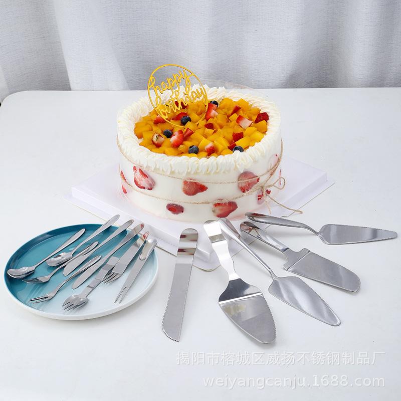 Nerezový nůž a vidlička narozeninový dort nerezová ocel west point kráječ sýra trojúhelníková špachtle dárek, plus