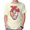 Unisex Crew Neck T-Shirt Cat Lover Anatomy Graphic Short Sleeve Casual Tee