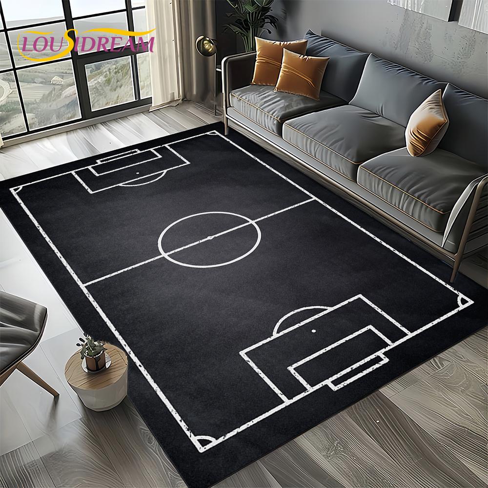 27 סגנונות שטיח דשא כדורגל כדורגל ספורט לסלון חדר שינה בית קישוט ספה, שטיח אזור לילדים משטח רצפה מונע החלקה