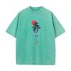 Tops  Tees Abstract Natural Mother Day Short Sleeve  Cotton Crew Neck Mens Washed T Shirt Printed Washed Tops Shirt Cute