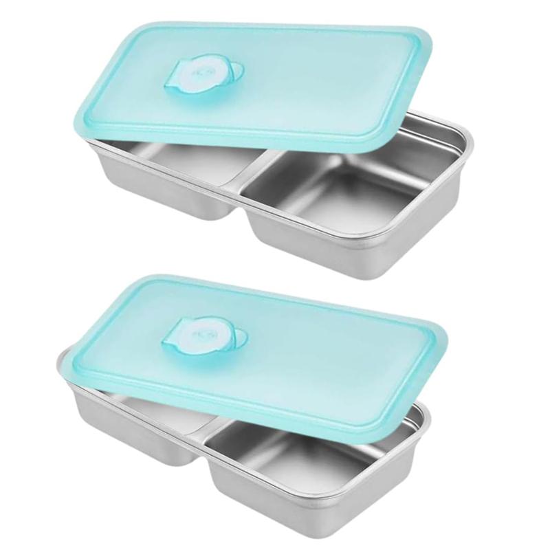 

Stainless Steel Containers With Lids Snack Containers Stainless Steel Grab And Go Snack Containers синій