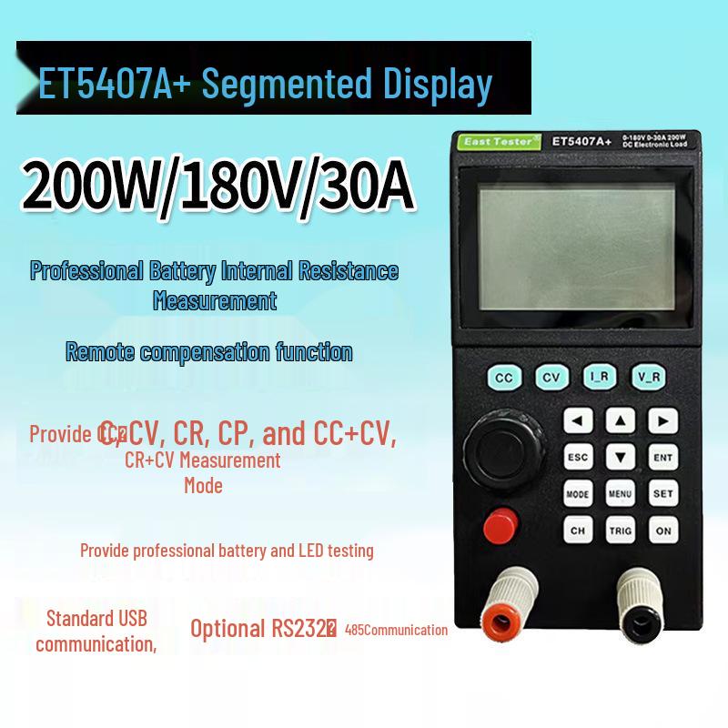 ET54 DC Electronic Load 400W, 120-500V Battery Discharge Capacity Tester