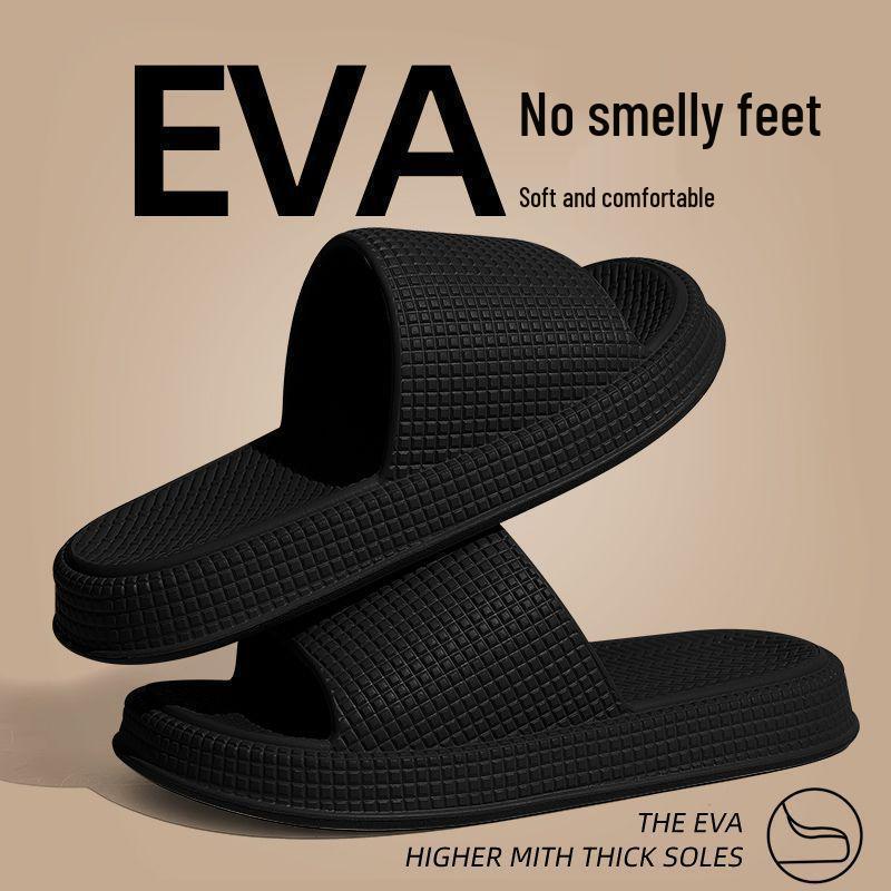 Men's Odor-Resistant Non-Slip Thick-Soled Slippers for Indoor/Outdoor Summer Use