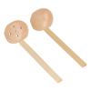2pcs Wooden Spoon Reliable Durable Glossy Lightweight Ergonomic Comfortable Kitchen Supplies for Home
