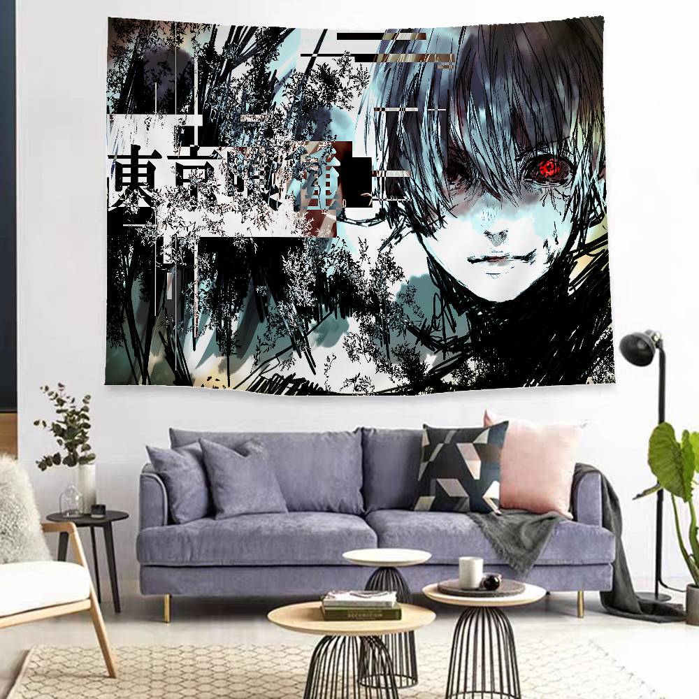 Tokyo Ghoul Anime Cartoon Tapestry Home Decoration Hippie Bohemian Decoration Divination Home Decor