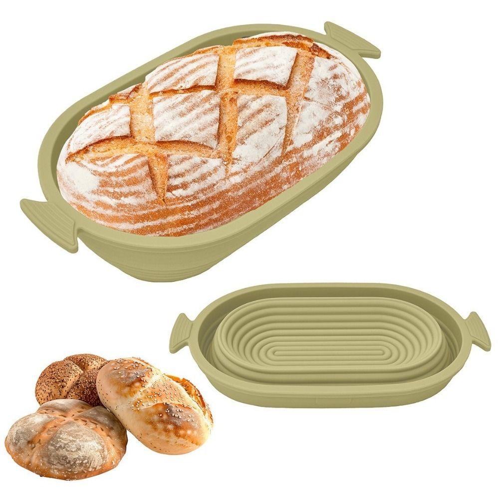 Heat-Resistant Foldable Bread Proofing Basket Silicone Bread Fermentation Basket  Oven Use