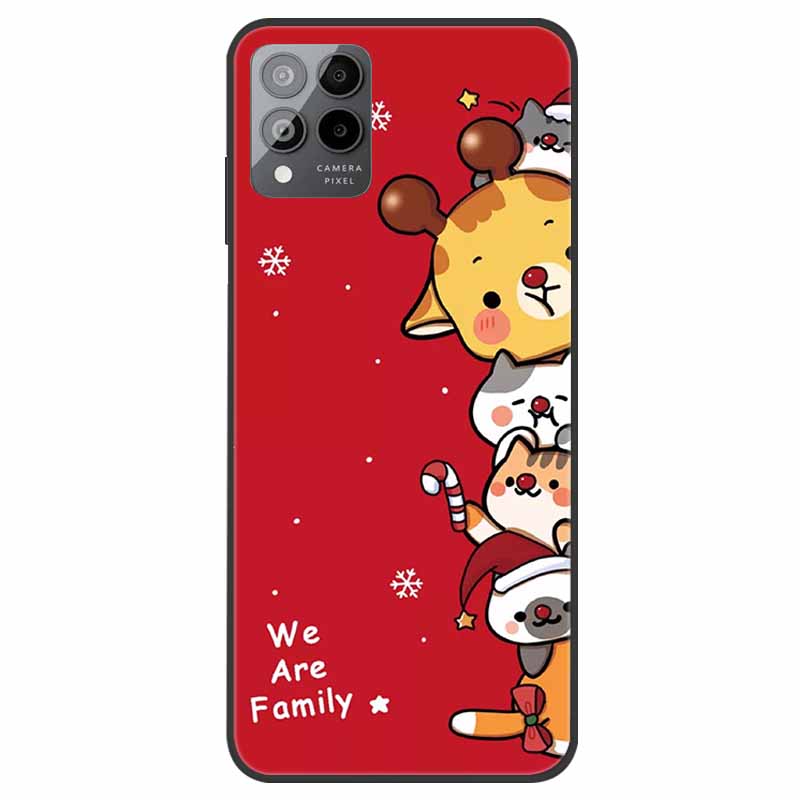 For T-Mobile REVVL 6 5G Case Christmas Soft Silicone TPU Phone Back Cover Case for T-Mobile Revvl 6 Pro 5G Santa Claus Elk Funda