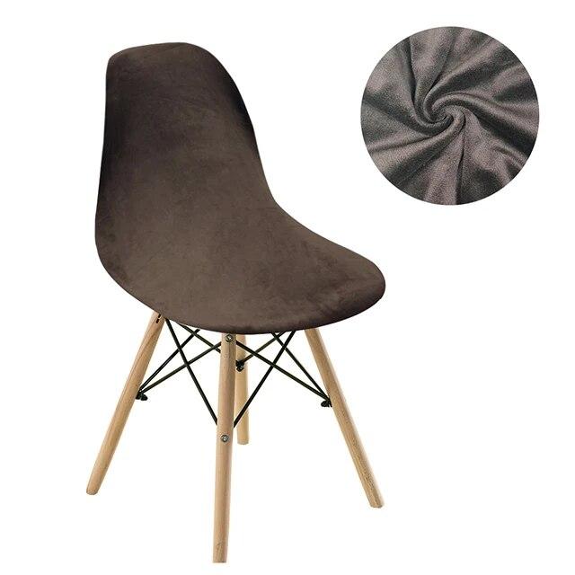 Jednolity Kolor Aksamitny Tkaninowy Pokrowiec Na Krzesło Barowe Zmywalny Zdejmowany Pokrowiec Na Siedzenie Bez Podłokietników Pokrowce Na Krzesła Do Bankietu Dom Hotel 1 SZT