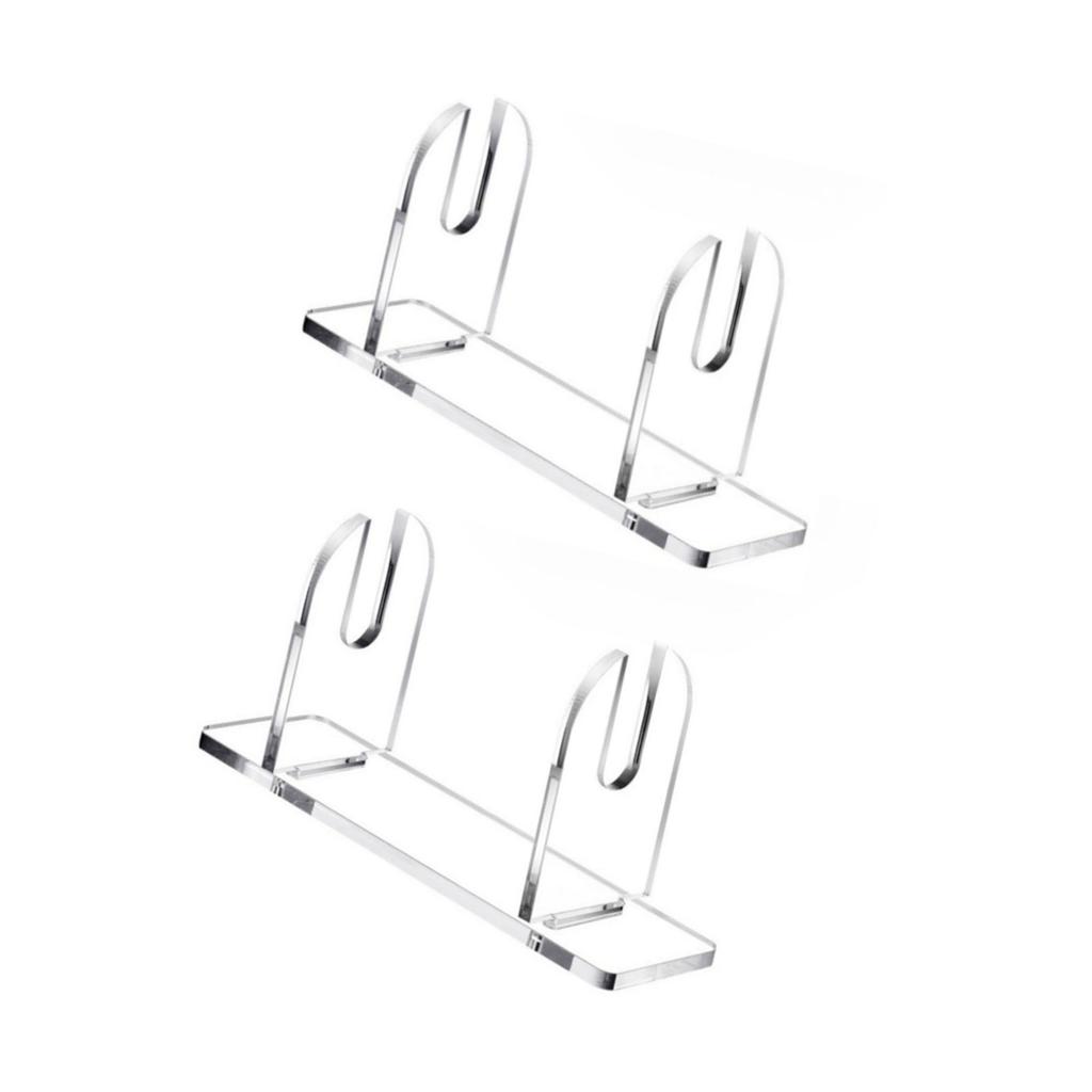 2/3Pcs Clear Acrylic Fan Display Stand Handheld Folding Fan Holder Storage Rack for Home Desktop Decors and Art Exhibits