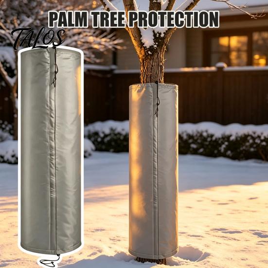 Palmenschutz Protector, Aluminiumfolien-Wickel, Stammschutz mit Kordelzug aus Oxford-Stoff, Winter-Isolierabdeckung für den Außenbereich im Garten