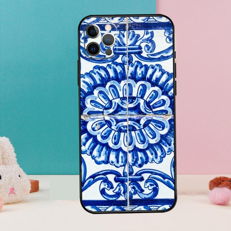 Moroccan Tile Phone Case For iPhone 16 14 13 12 11 15 Pro Max 12 13 mini XR 15 16 Plus 16e Cover Coque