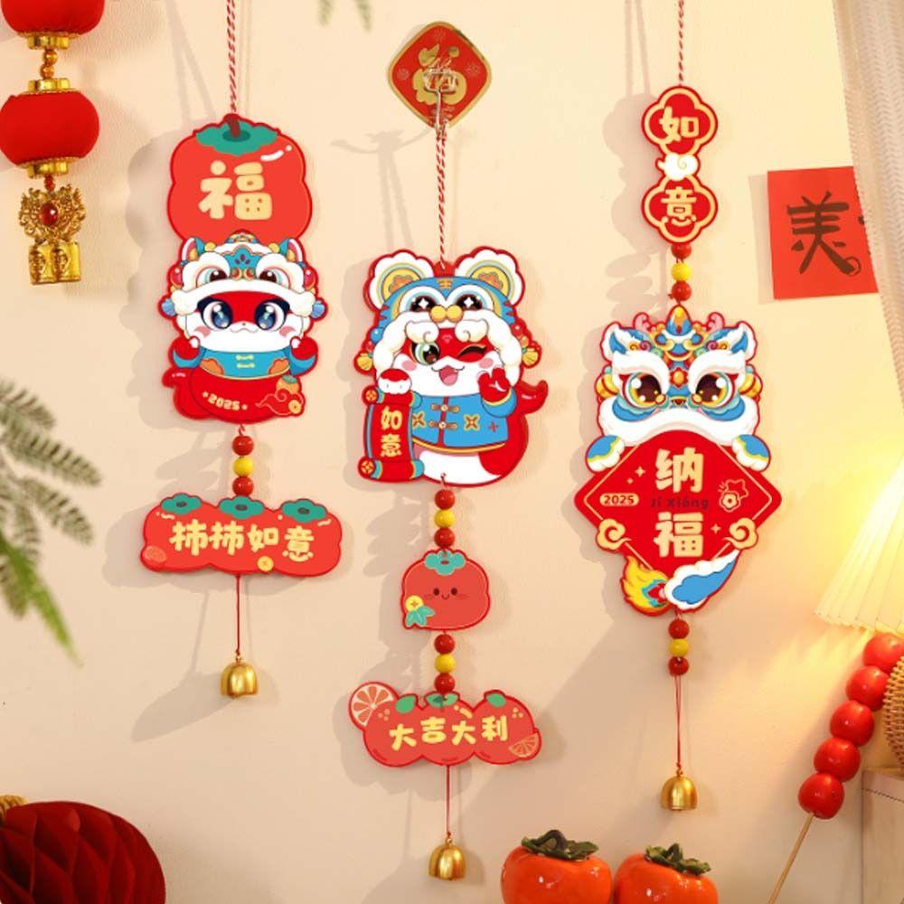 Blessing Chinese Snake Year Pendant Traditional Fu Character Hanging Ornament  Home New Year Decor