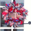 4 Rolls 10 Inch Red/Pink/White Decorative Mesh Ribbon, for Wreath Supplies Front Door Wreath Crafts Tree Decor Christmas NewYears Valentine'S Day