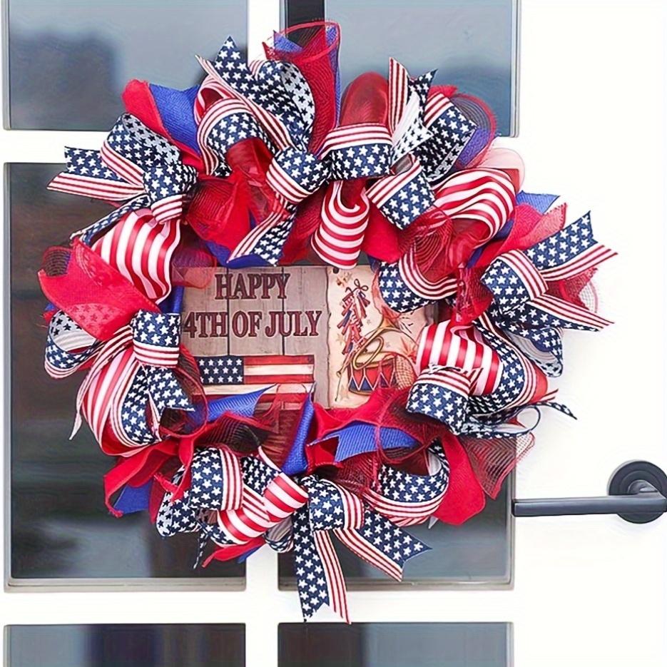 4 Rolls 10 Inch Red/Pink/White Decorative Mesh Ribbon, for Wreath Supplies Front Door Wreath Crafts Tree Decor Christmas NewYears Valentine'S Day