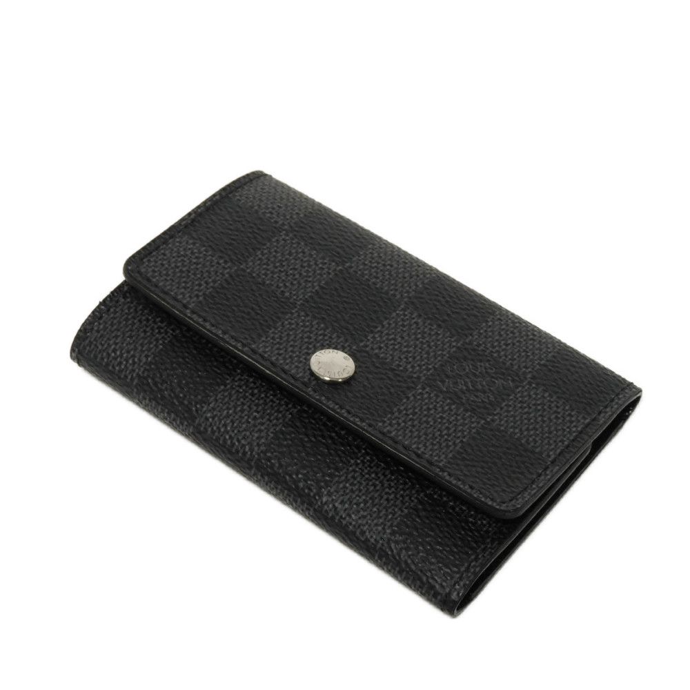 Used 12564 Multicles 6 N62662 7949 Old Model Logo Black Gray 6-Row Black Damier Graphite Noir Men's from Japan AUTHENTIC