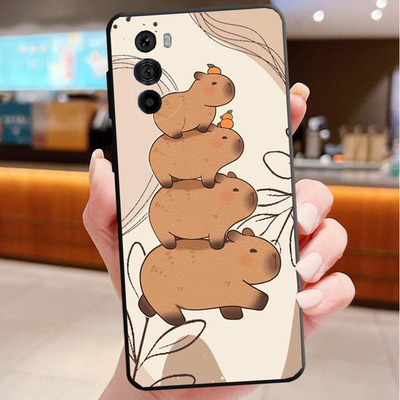 Capybara Phone case For Motorola Edge 50 40 Pro 50 40 30 Ultra Neo Fusion Moto G Play G Stylus G Power G 5G