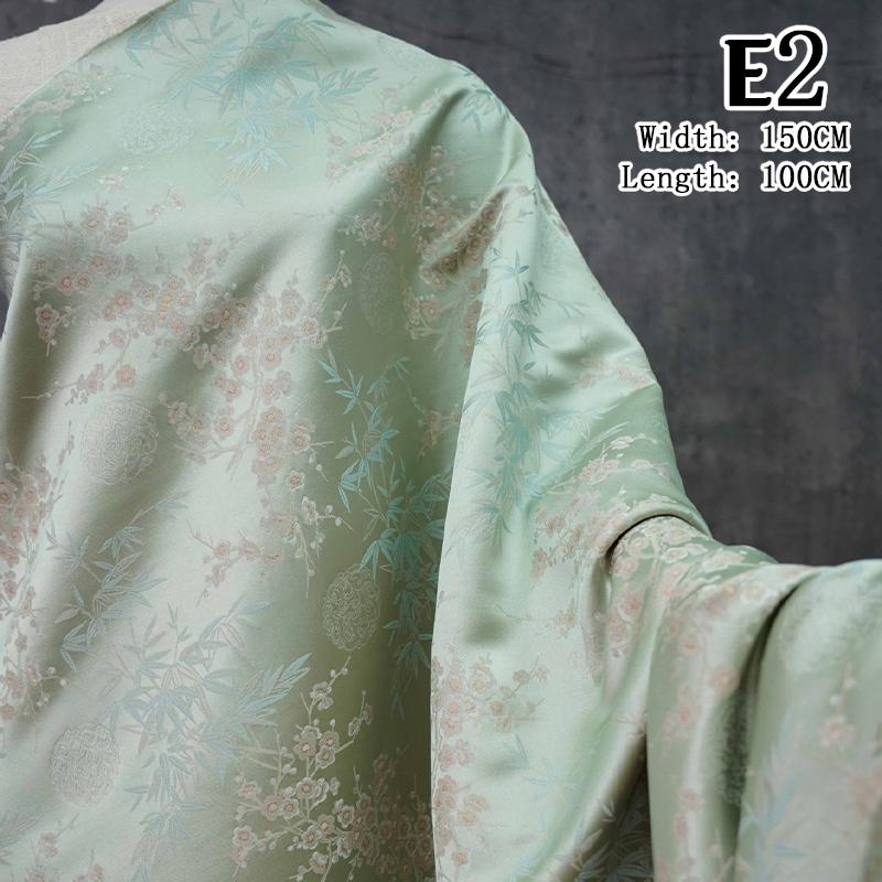 1M Butterfly Jacquard Satin Fabric For Sewing Chinese Hanfu Dress Cheongsam Bag Pillowcase Apparel Material Brocade Fabric