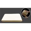 Beige PU Leather Wave Pattern Car Armrest Pad Cover Center Console Protector Mat