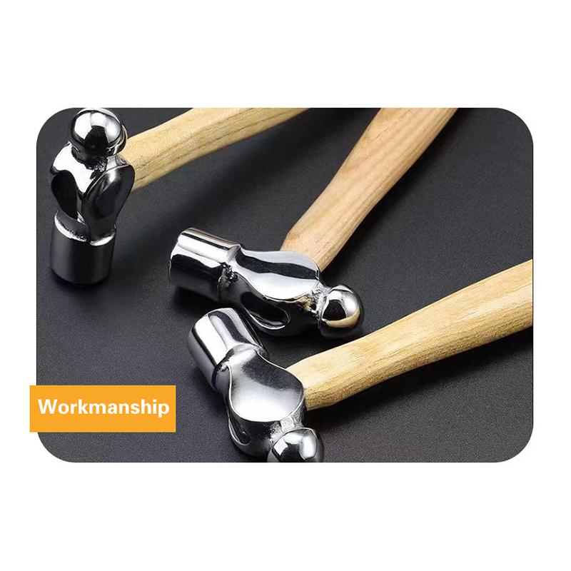 Mini-Hammer, der Walnuss-Rundkopf mit Holzgriff zertrümmert, Auto-Fluchtwerkzeug, Handhammer, Multifunktions-Mini-Hammer