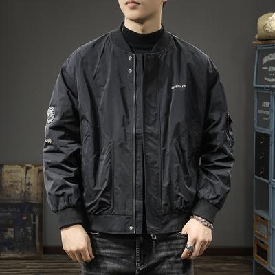 Marque Tendance Veste Bomber Rétro Américaine Homme Ample Grande Taille Ruffian Beau Décontracté Salopettes Uniformes de Baseball