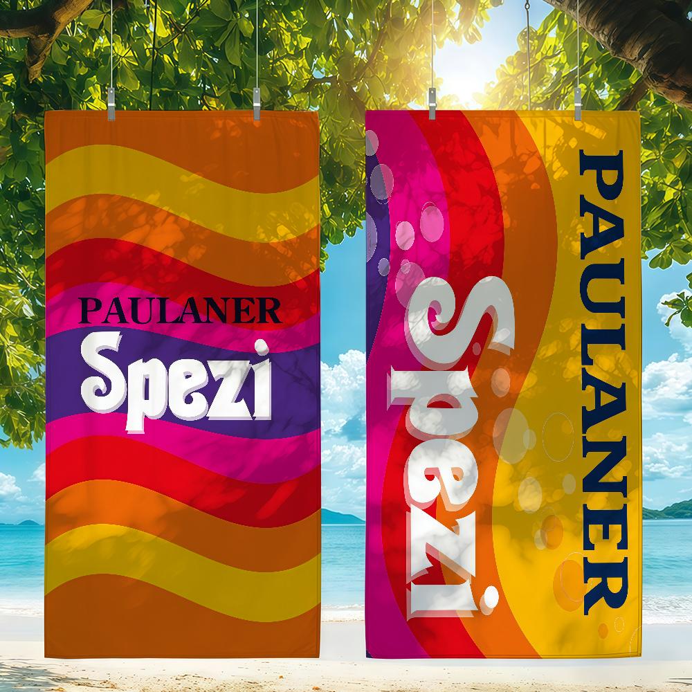 Asciugamano Moda P-Paulaner S-Spezi Asciugatura Rapida Teli da Spiaggia Adatti per Piscine Campeggio Yoga e Palestra
