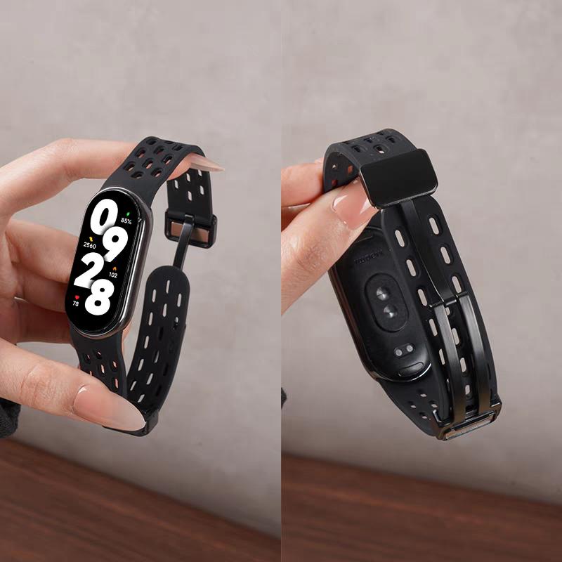 Weiches Silikonarmband für Xiaomi Mi Band 9/8 Correa Armband Handgelenk Miband 8 Sport Wasserdicht Ersatzarmband für Xiaomi Band 9