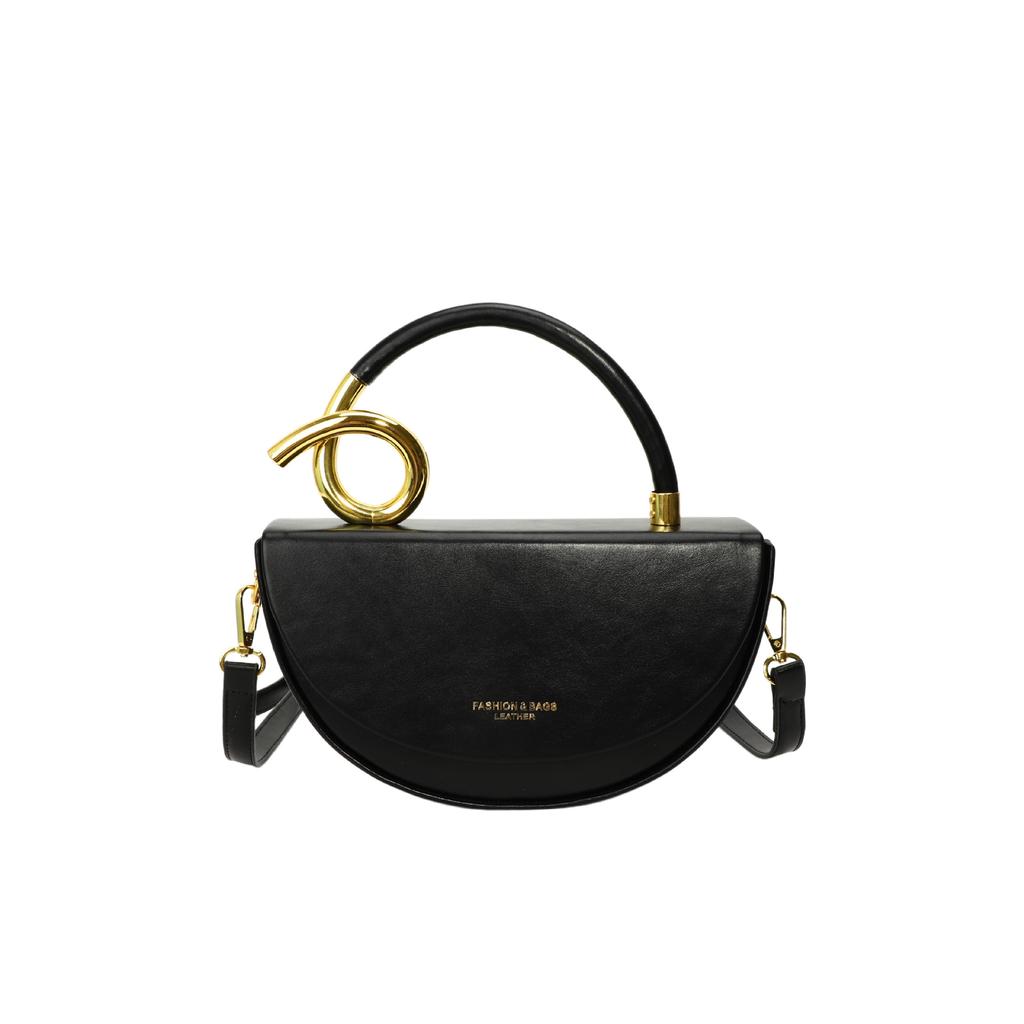 Popular fashion niche handbag simple 2025 new high-end messenger bag women's saddle bag