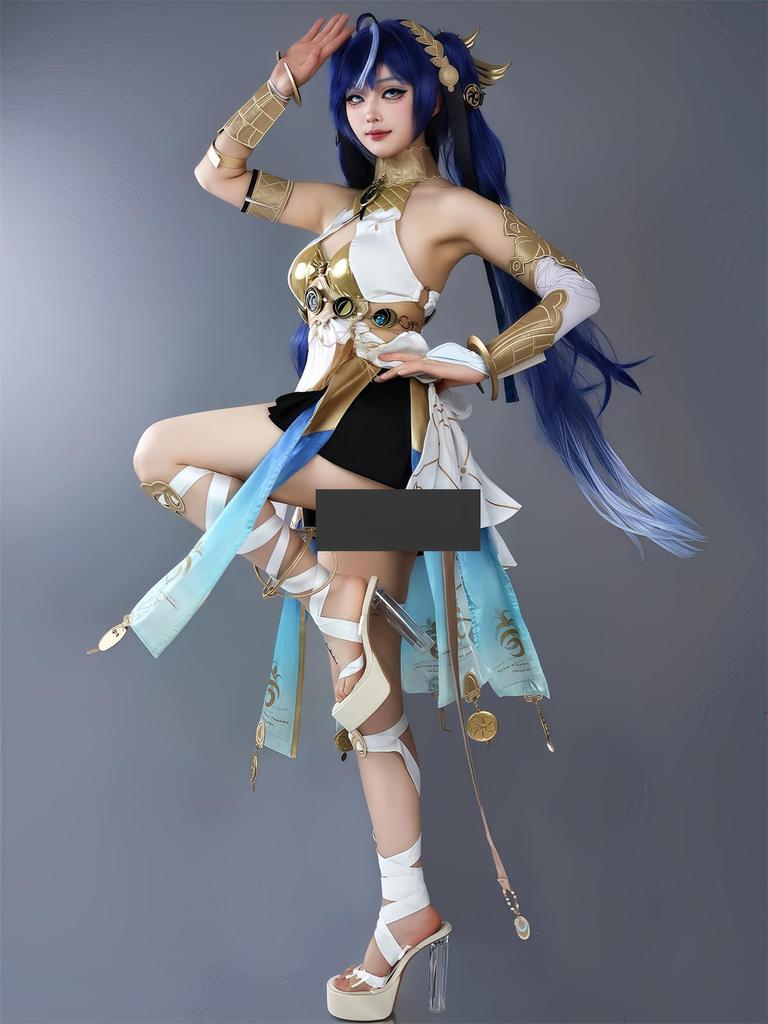[NOKIJP] Narushio Cosplay Yuno Cosplay Kostüm, Yunos Ratgeberin Meichou aus Wuthering Waves, ein beliebtes Spielkostüm für Fotoshootings (Yuno, M)