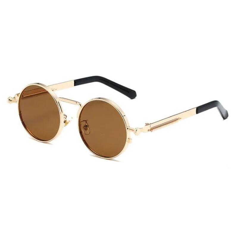 SPH -0.25 -0.5 -1.0 to -6 New Punk Sunglasses Women Round Metal Night Vision Sun Glasses Vintage Men New Spring Glasses Uv400