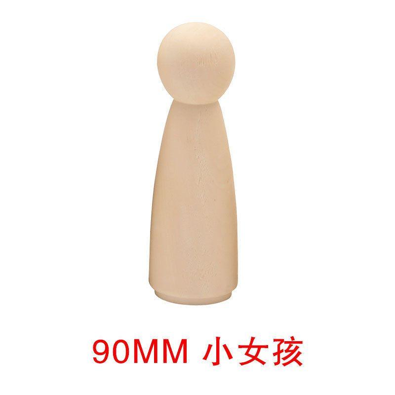 Little Wooden Man Wooden Man Children Graffiti Creative Color Painted Wooden Doll DIYDecoration toys Male and Female