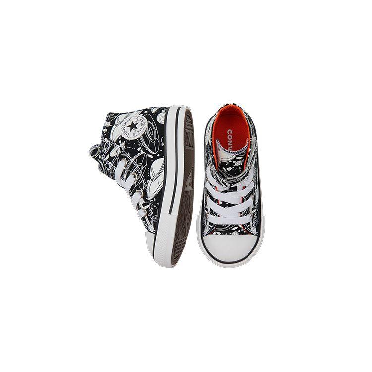 Converse Chuck Taylor All Star Canvas Trendy Versatile High Top Walker Shoes Baby Shoes Black White 773087C