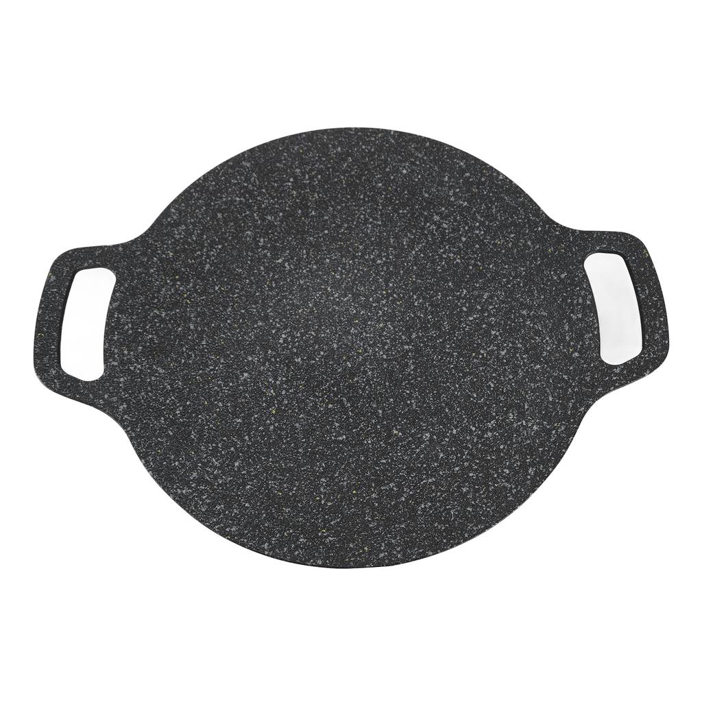 Okrągła patelnia grillowa w stylu koreańskim Aluminiowa nieprzywierająca powłoka z kamienia medycznego Patelnia grillowa do domu Mięsa