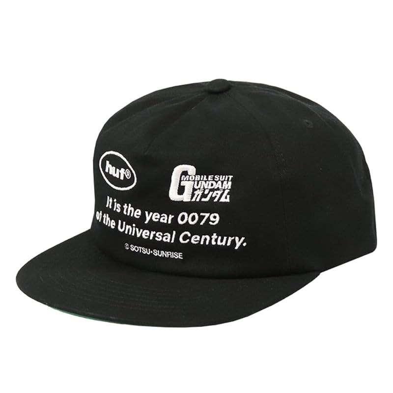 

[Huff] cap gundam collaboration brand logo snapback men s ladies hat baseball cap street unisex black black free size [product]