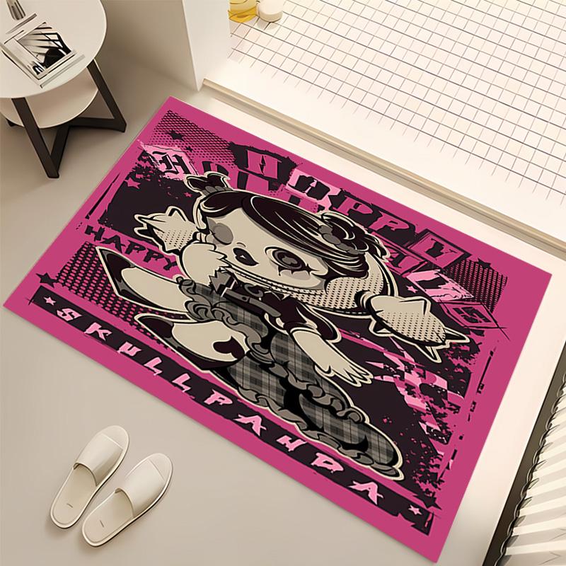 Skullpanda Print Area Rug - Soft,Washable Non-Slip Indoor Mat,Living Room,Home Office Decorative Rug