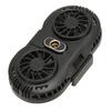 Cell Phone Cooler Semiconductor Cooling Silent Phone Radiator with Dual Fan Fast Cooling for Gaming Livestreaming Black