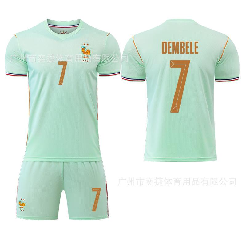 A2627 US, Canada and Mexico World Cup France Away No. 10 Mbappe Football Jersey 7 Dembele 11 Olise Jersey