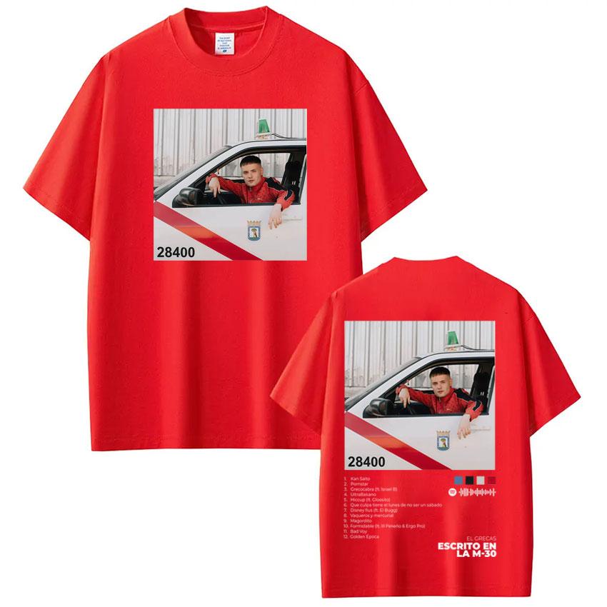 Rapper Grecas Tour Album Print Tshirts Men Women Fashion Luxury Tshirt Casual Short Sleeve Cotton High Quality Tee Shirts