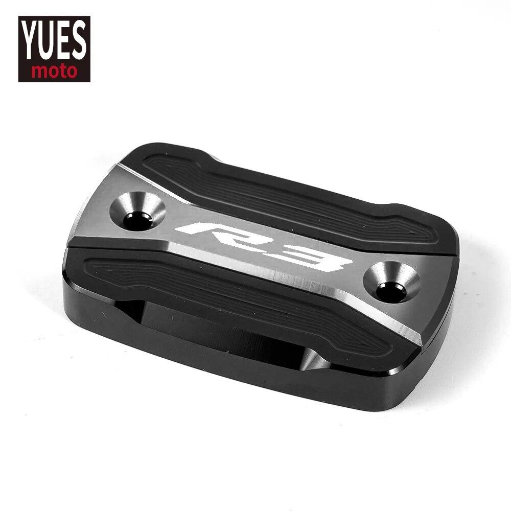 Motorcycle Accessories Bike Front & Rear Brake Fluid Cylinder Reservoir Cover Cap For Yamaha YZF R3 ABS