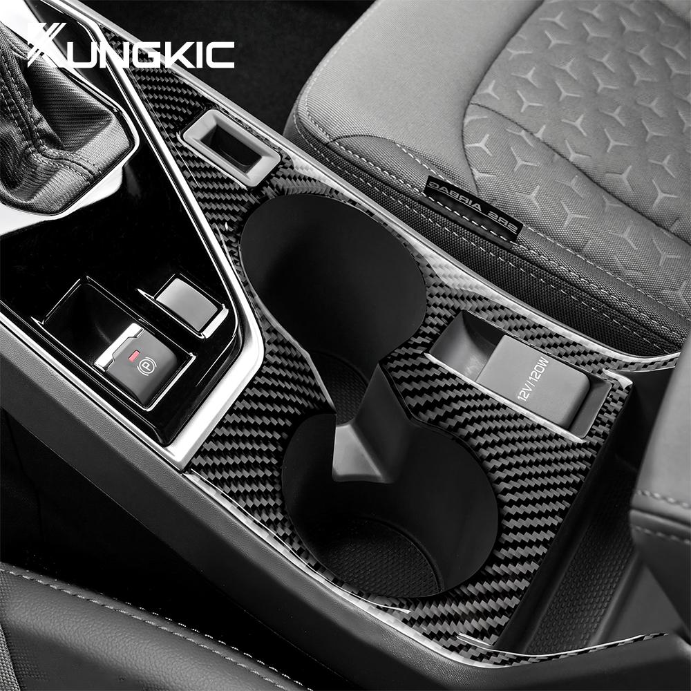 Real Soft Carbon Fiber Sticker For Subaru Crosstrek 2025 For Impreza 2025 Central Control Cup Panel Cover RHD LHD Interior Trim