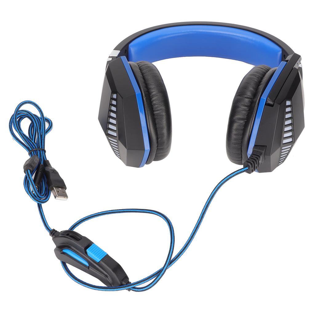 S510 Kabelgebundenes Gaming-Headset Lautstärkeregler Leuchtend Surround Stereo Gaming-Kopfhörer mit Mikrofon für PS4 PC Laptop