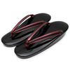 Zori Pearl Enamel Urethane Sole Japanese Shoe [KYOETSU] Japanese-made Women's Sandals, Finish, (01. Black, Size, Adult, Alphabet, M)