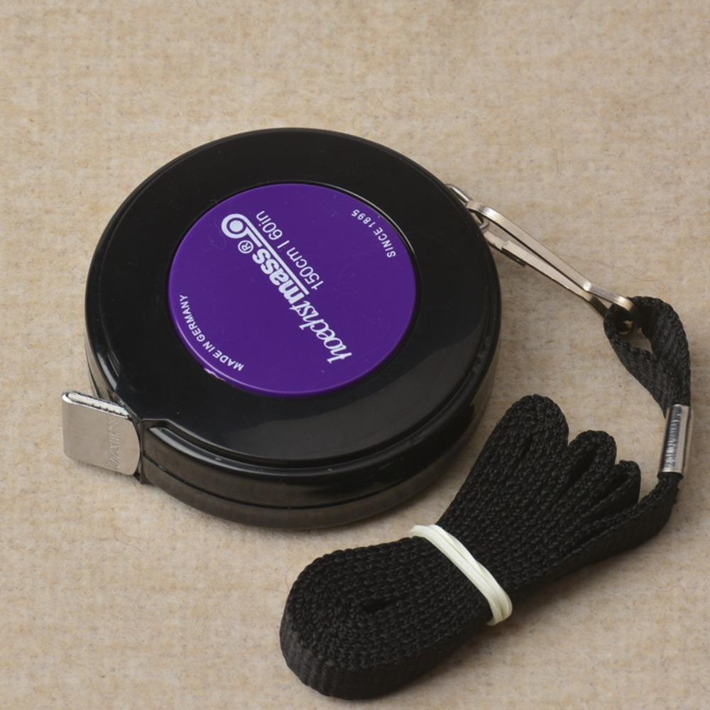 

Retractable 1.5m Tape Measure Double Scale Soft Cloth Ruler Pocket Retractable Ruler Key Ring Style B