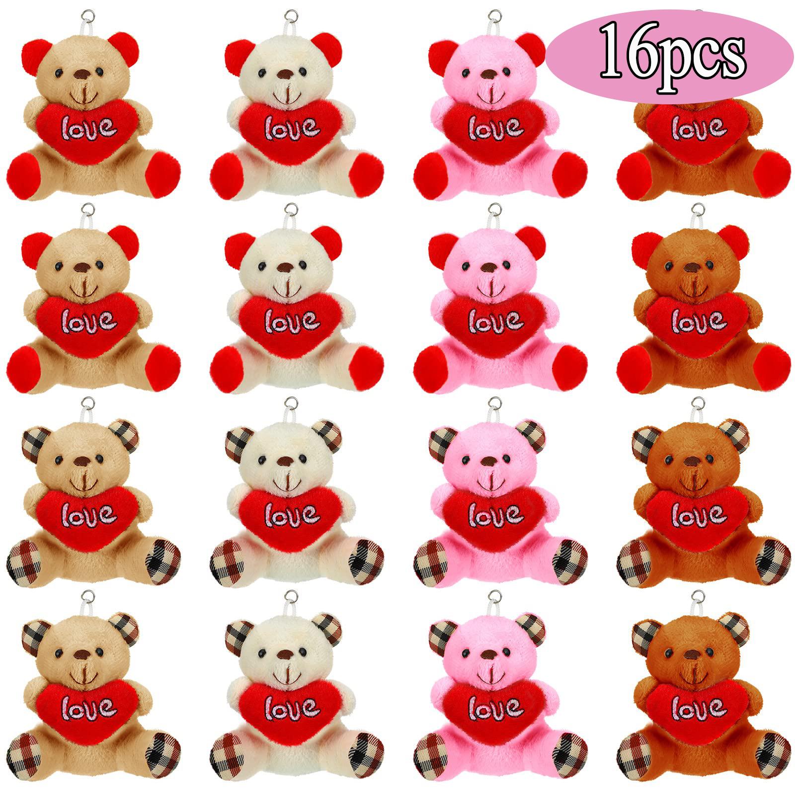 Valentines Stuffed Animal Bear Small Plush