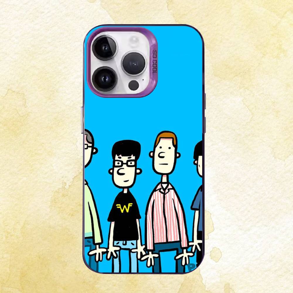 Rock Band W-Weezer Case for iPhone 11 12 13 14 15 16 17 Pro Max XS X XR Cover
