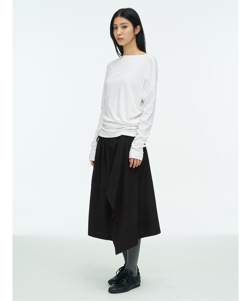 Anggae Square Skirt Black