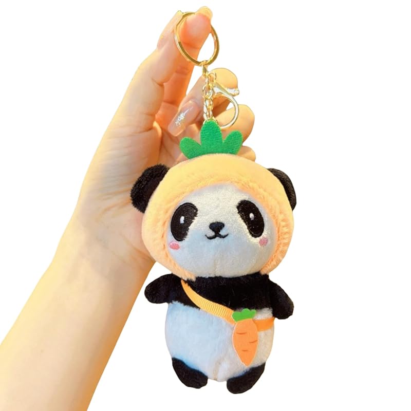 

cute shiba inu plush keychain, with gray hat, Comes with pink paw charm (panda)