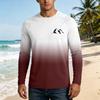 Men's Long Sleeve UPF50+ Sun Protection Shirt Lightweight Breathable Quick Dry Outdoor Casual Loose Fit T-Shirt for Summer Hiking Fishing