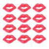 Clothes Accessory Red Lips Decor for DIY Use 300Pcs Phone Case Stickers