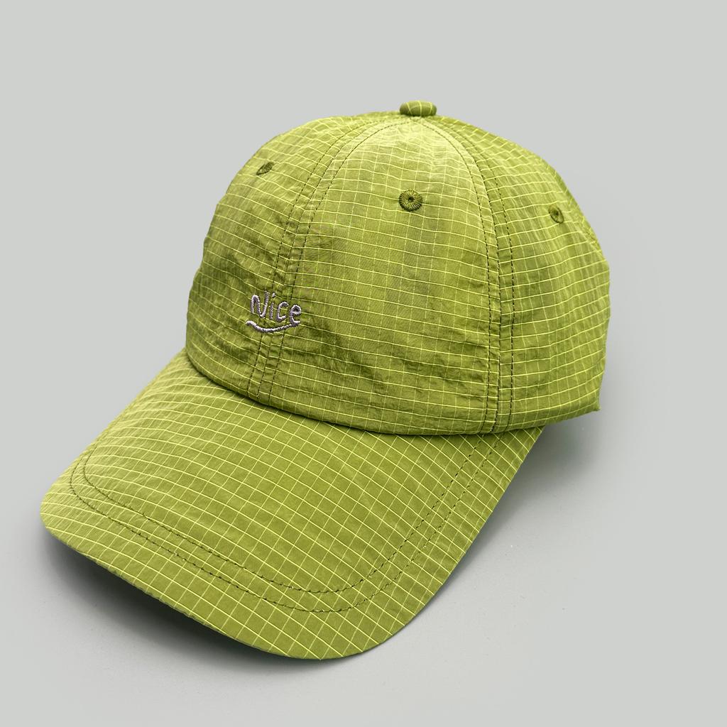 Embroidery Letter Plaid Baseball Hat Men'S And Women'S Sunshade Casual Quick-Drying Cap