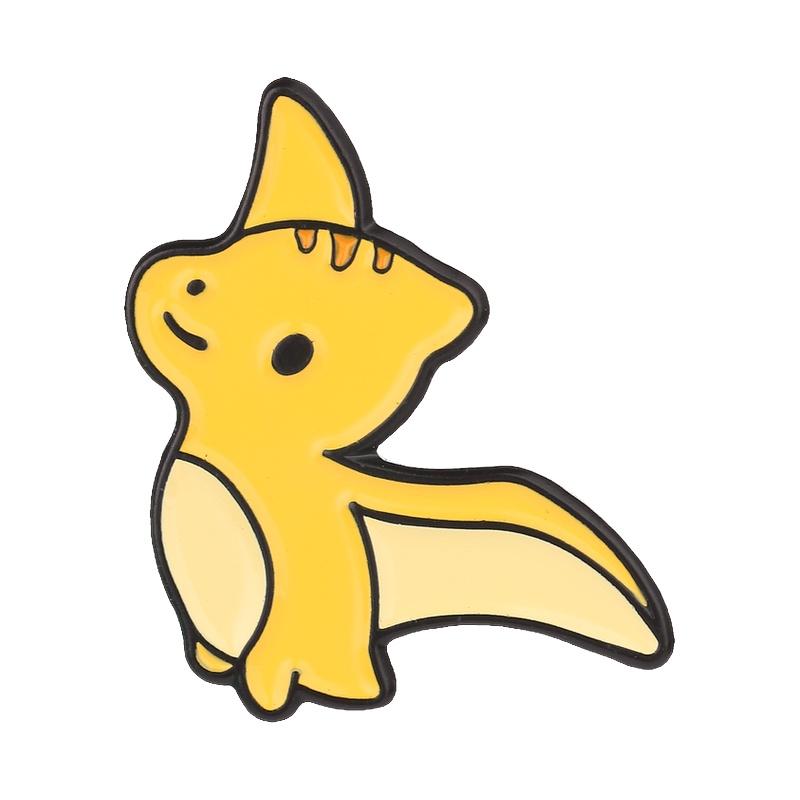 Cartoon Dinosaurier Emaille Pins Kawaii T-Rex Triceratops Stegosaurus Pterosaur Niedliche Tier Broschen Revers Anstecker Schmuck Geschenke